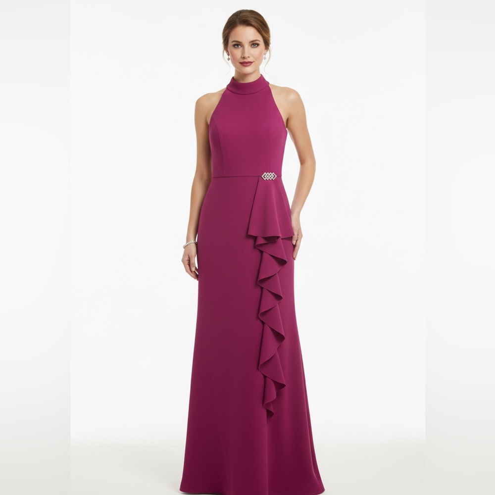 Eliza J Fuchsia Sleeveless Maxi Dress